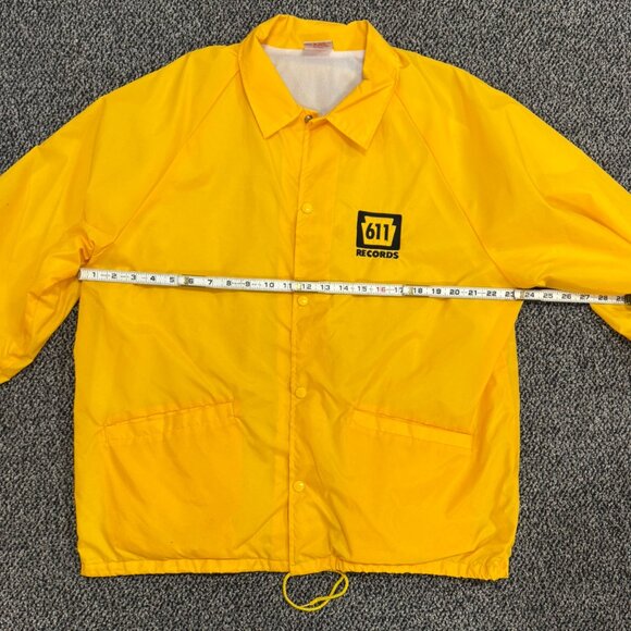 611 Records Philadelphia 1990s Windbreaker Jacket size XL - Picture 6 of 8